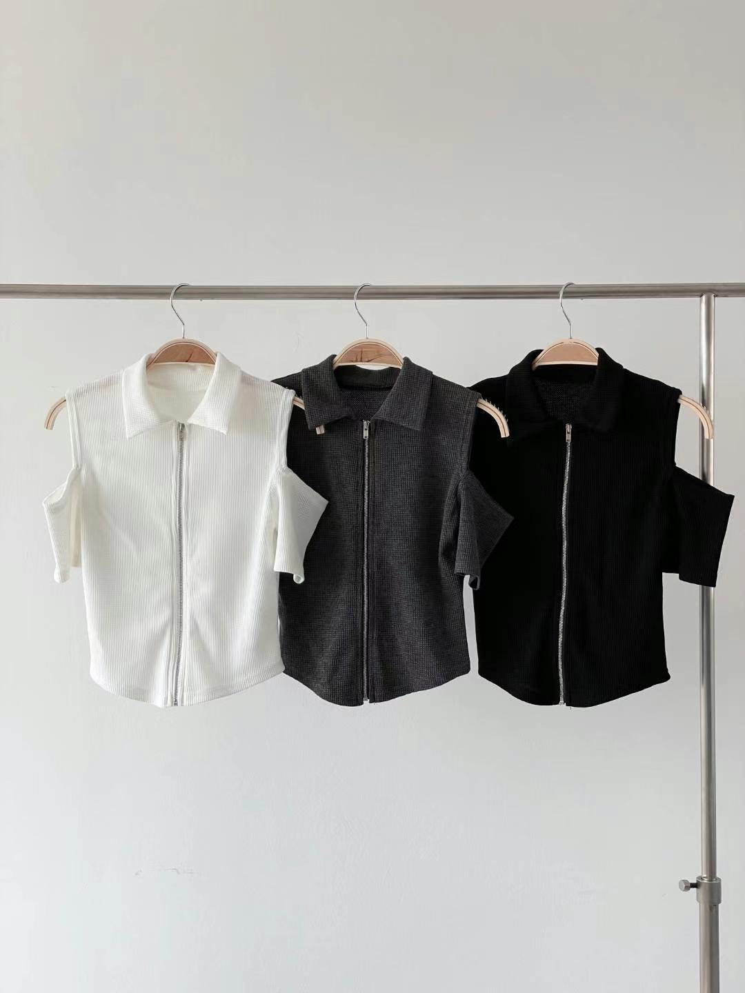 BBOO-뿌-T韓國直郵東大門代購女裝新品人氣24春夏夾克拉鏈BBOO夾克