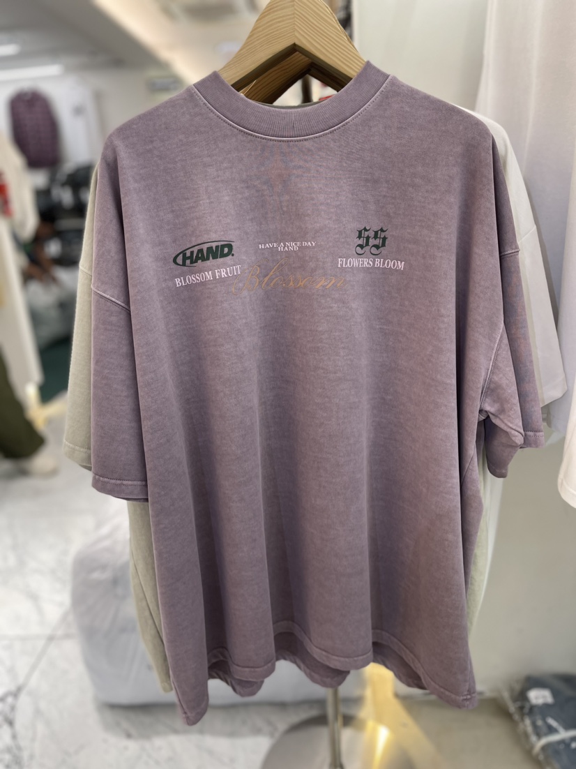 HAND-男裝韓國直郵東大門實拍女裝新品24春夏職業人氣T恤HAND-男裝T恤圖色2