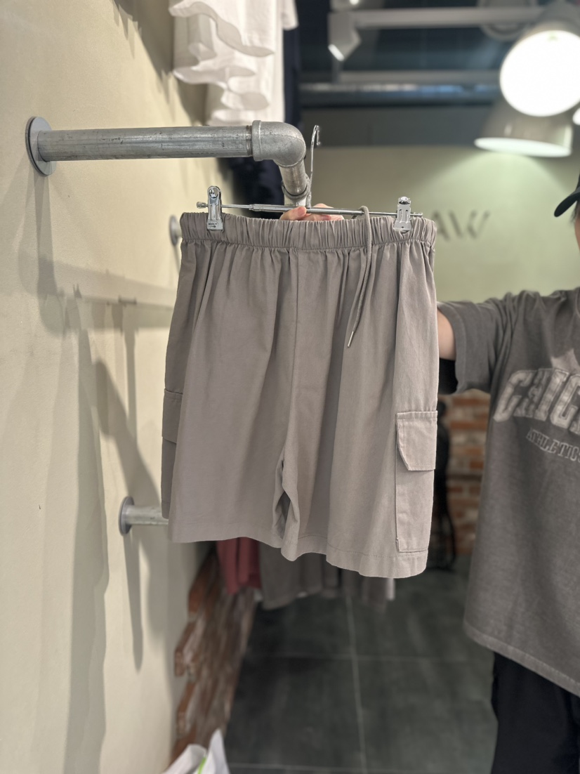 RAW-男裝韓國直郵女士新品熱賣推薦人氣真品休閑時尚24春夏短褲RAW-男裝短褲