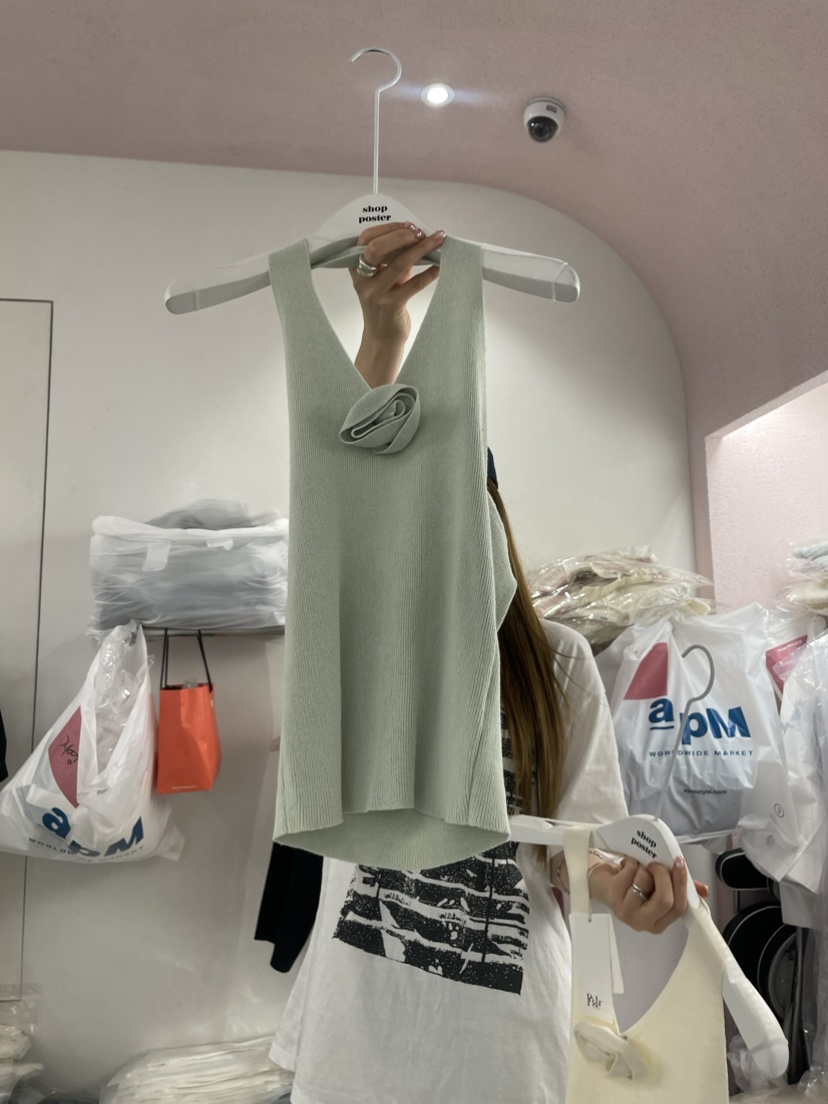 SHOP POSTER韓國直郵女裝新款時尚真品推薦職業熱賣吊帶背心SHOP_POSTER吊帶/背心圖色3