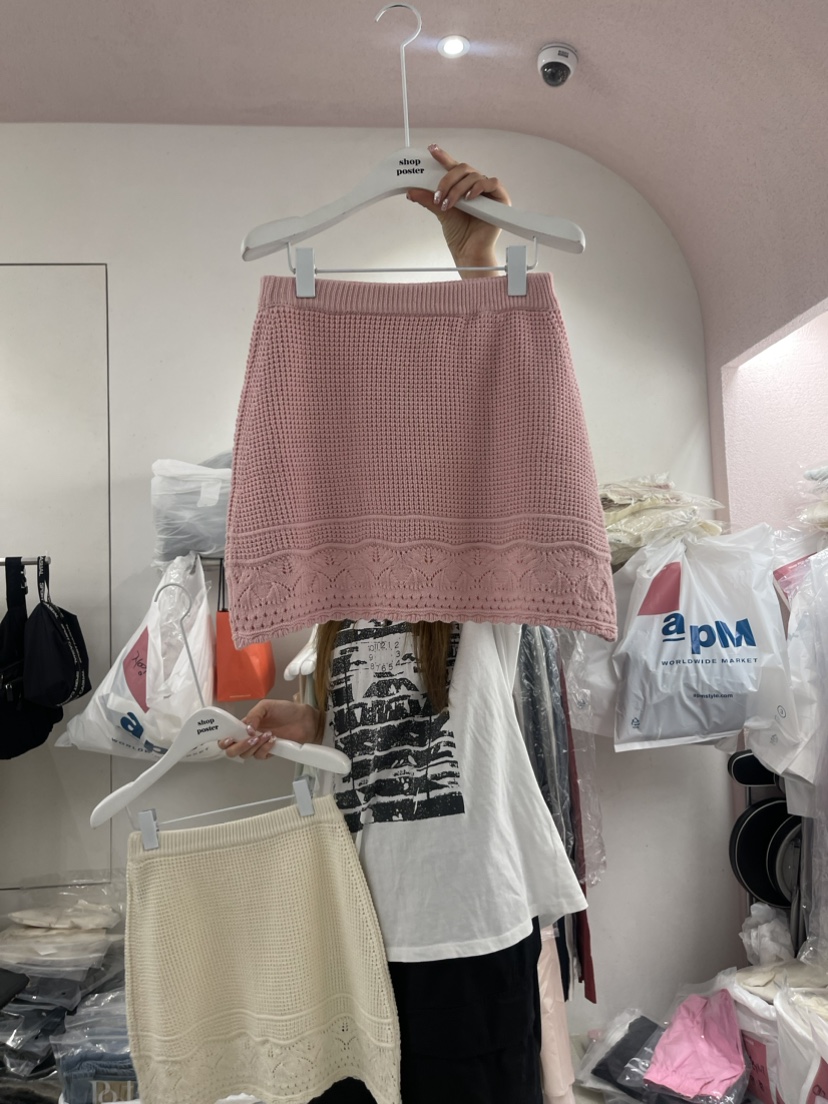 SHOP POSTER韓國直郵女裝新款推薦時尚人氣24春夏休閑短裙SHOP_POSTER短裙