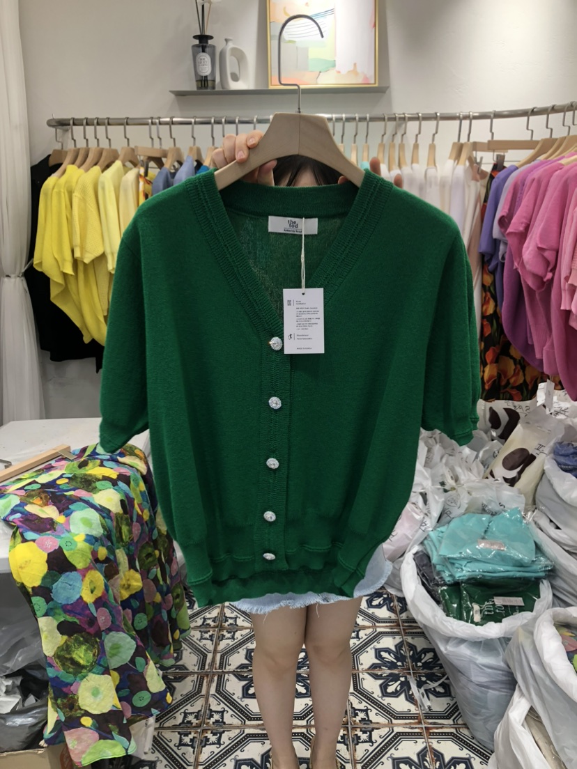 the tod韓國直郵東大門實拍女裝新品職業人氣時尚針織衫V領the tod-SOM針織衫圖色4
