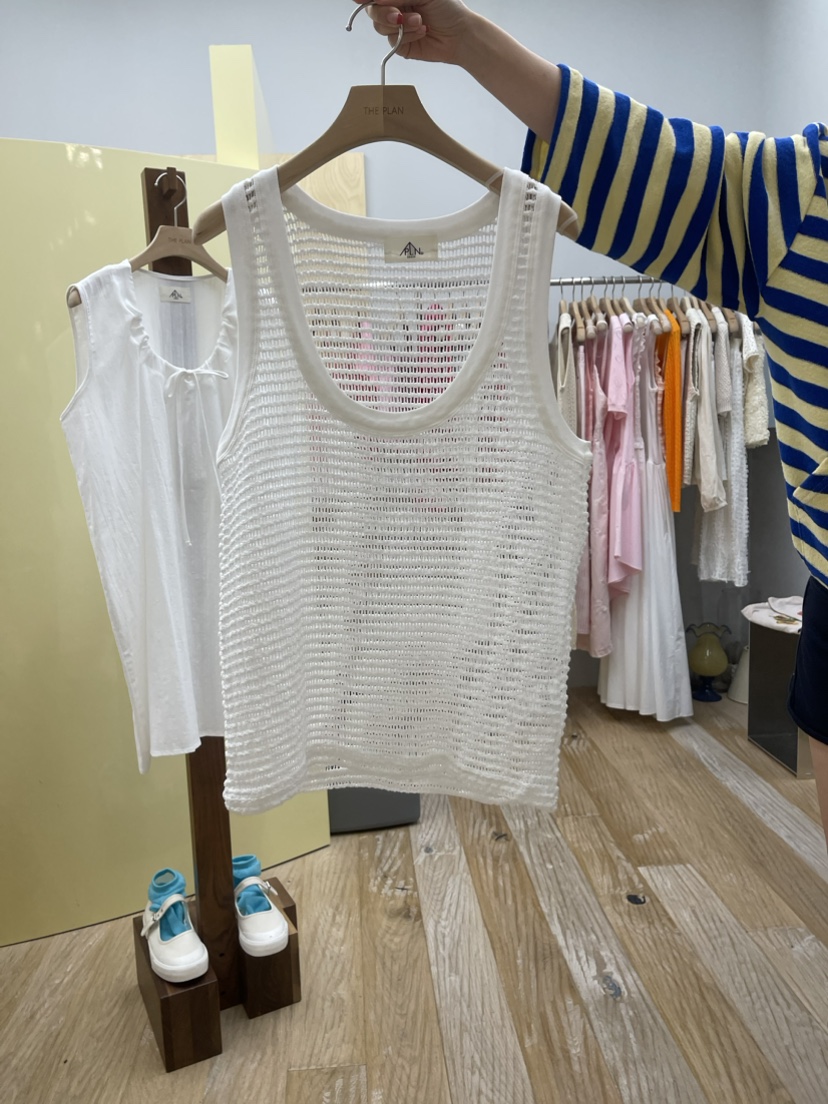 THE PLAN韓國直郵東大門代購女裝新款職業熱賣24春夏吊帶背心THE PLAN吊帶/背心