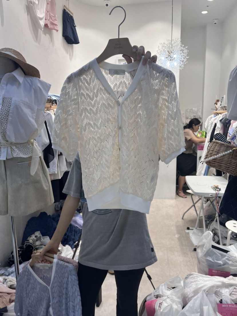 ABLE STUDIO韓國直郵女裝新品推薦熱賣休閑時尚人氣針織衫CONFETTI針織衫圖色1