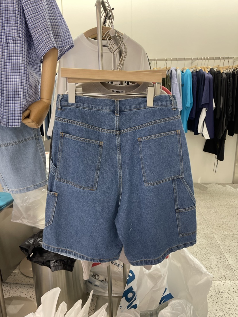 ABOUT-男裝韓國直郵東大門實拍女裝新品24春夏熱賣真品短褲ABOUT短褲