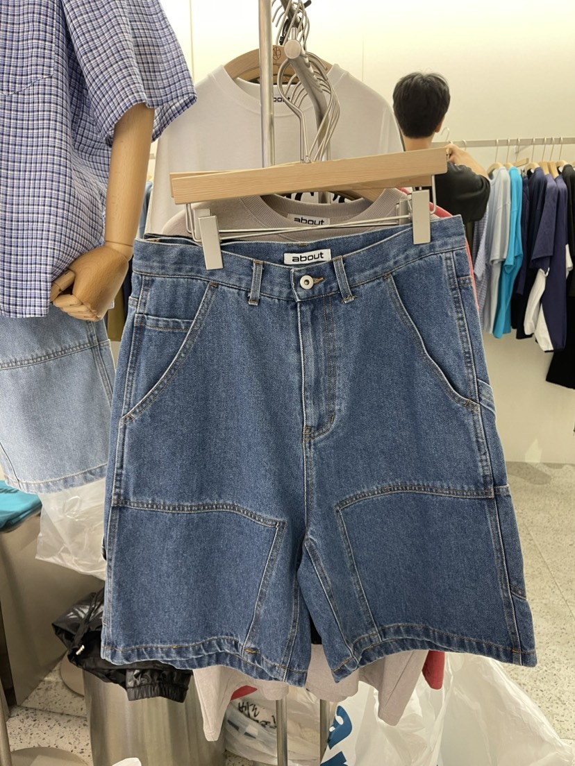 ABOUT-男裝韓國直郵東大門實拍女裝新品24春夏熱賣真品短褲ABOUT短褲圖色2