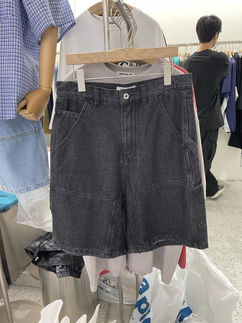 ABOUT-男裝韓國直郵東大門實拍女裝新品24春夏熱賣真品短褲ABOUT短褲圖色3