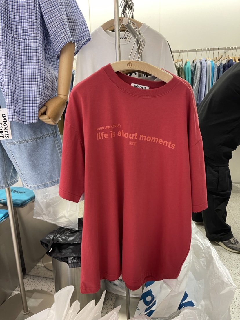 ABOUT-男裝韓國直郵東大門實拍女裝新品推薦人氣24春夏T恤ABOUTT恤圖色3