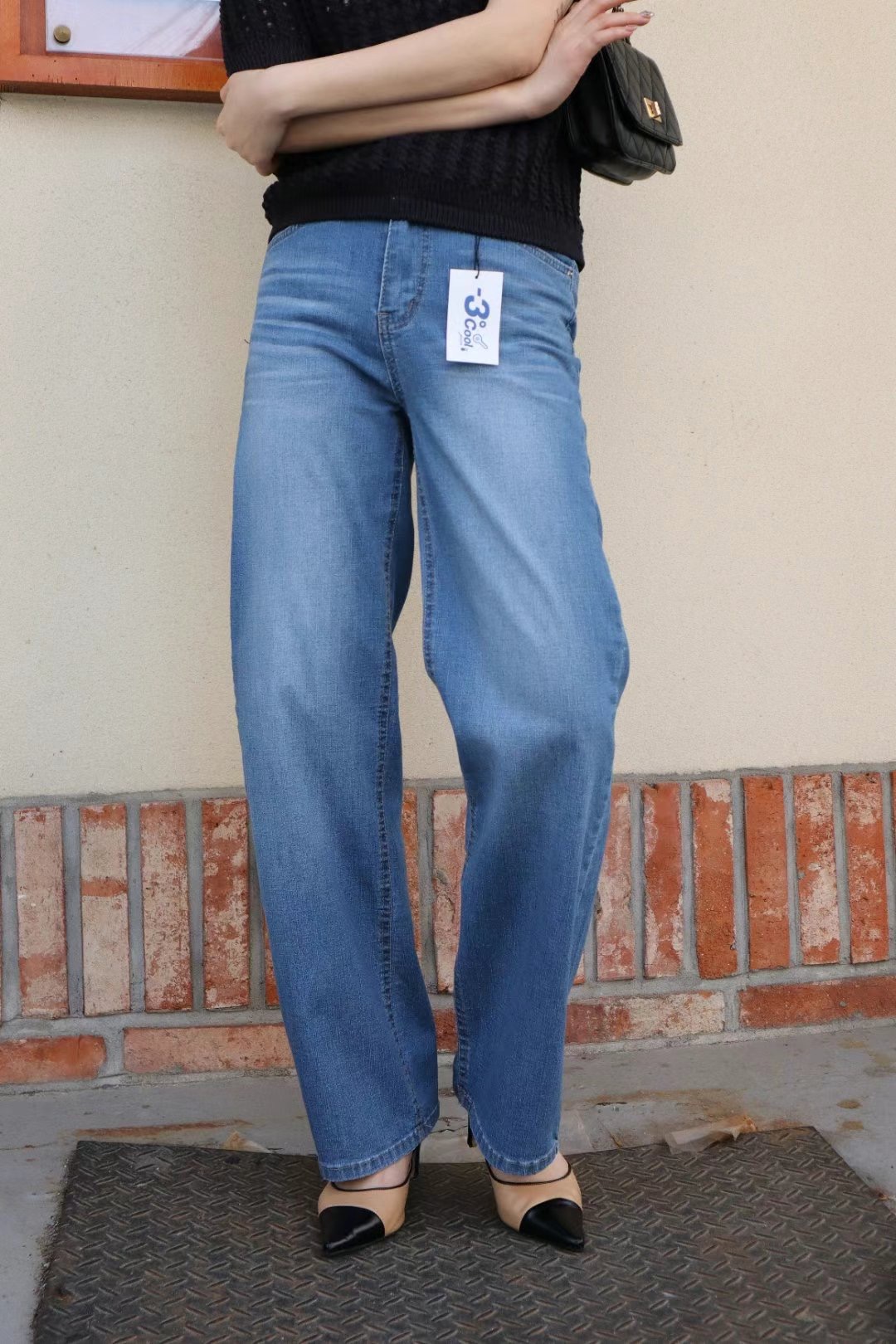 FLY DENIM韓國直郵東大門代購女裝新款推薦熱賣時尚牛仔褲FLY DENIM牛仔褲