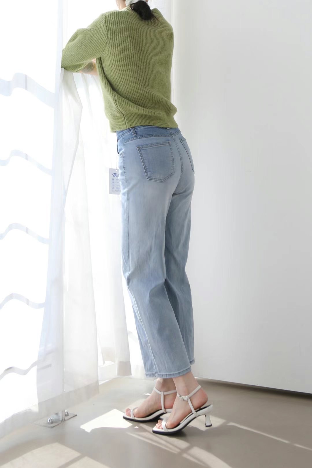FLY DENIM韓國直郵東大門實拍女裝新款真品休閑時尚牛仔褲FLY DENIM牛仔褲