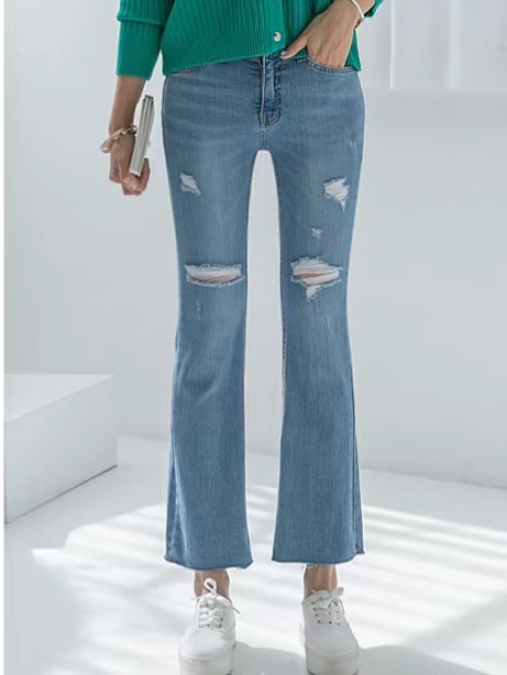 FLY DENIM直郵韓國代購女裝新品職業時尚人氣熱賣休閑牛仔褲FLY DENIM牛仔褲