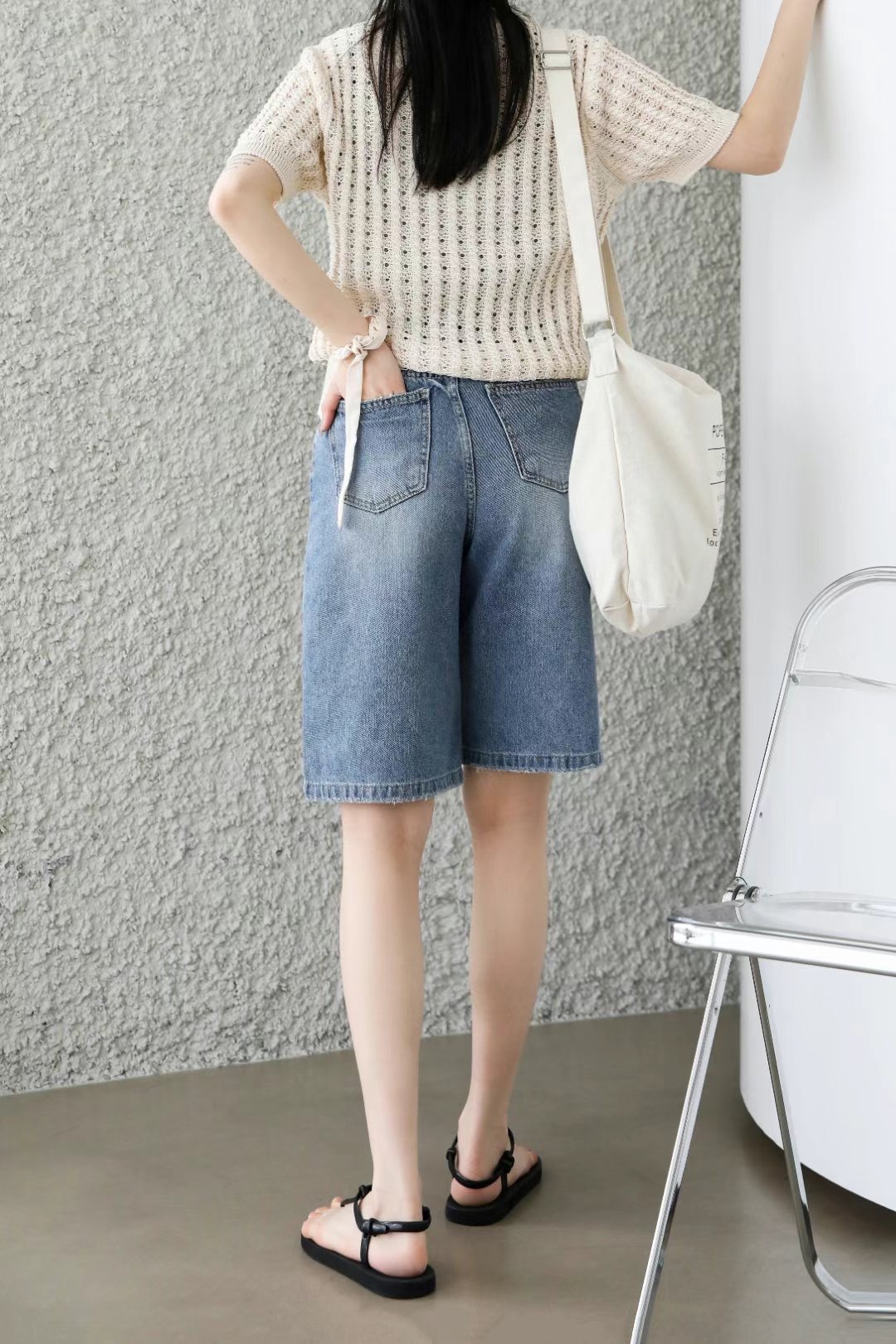 FLY DENIM韓國直郵女裝新品職業推薦時尚人氣真品熱賣短褲FLY DENIM短褲
