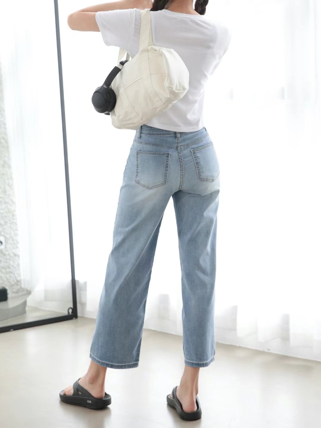 FLY DENIM直郵韓國代購女裝新款休閑時尚24春夏真品牛仔褲FLY DENIM牛仔褲