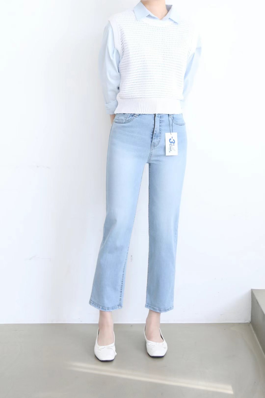FLY DENIM韓國直郵女裝新款時尚休閑推薦人氣24春夏牛仔褲FLY DENIM牛仔褲