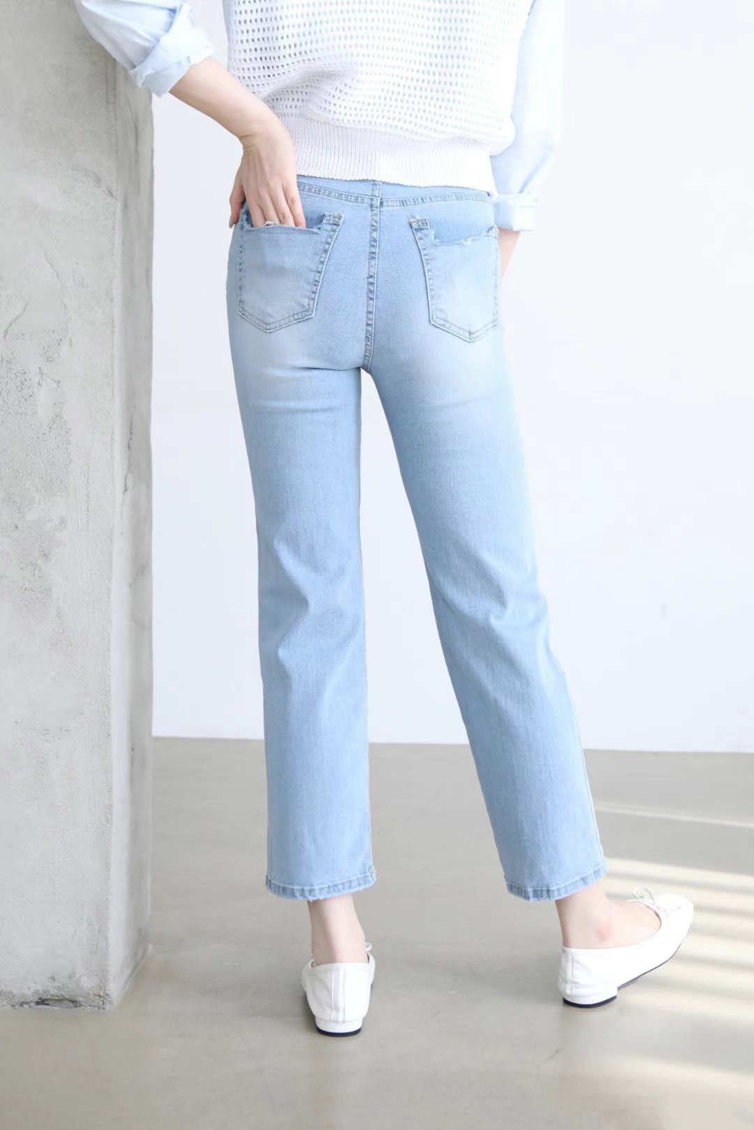 FLY DENIM韓國直郵女裝新款時尚休閑推薦人氣24春夏牛仔褲FLY DENIM牛仔褲