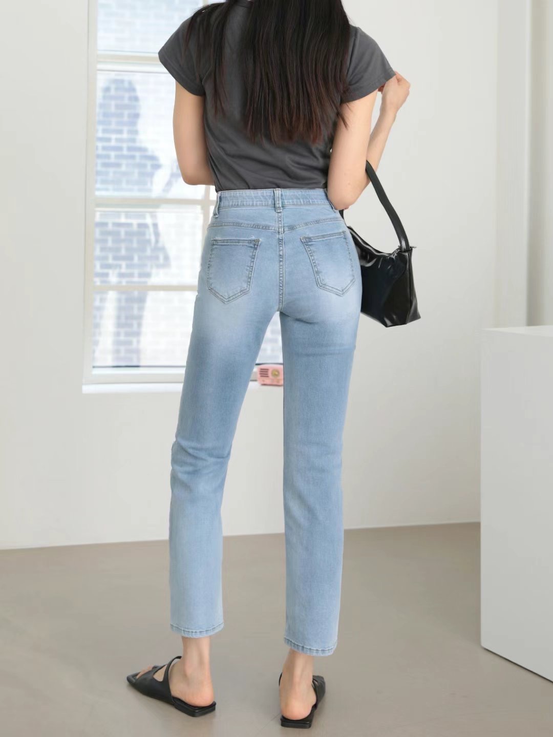 FLY DENIM韓國直郵東大門實拍女裝新款休閑熱賣職業牛仔褲FLY DENIM牛仔褲