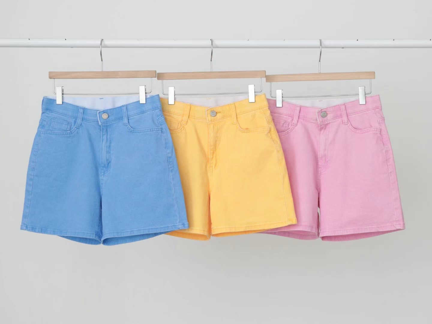 FLY DENIM韓國直郵東大門實拍女裝新品24春夏人氣休閑短褲FLY DENIM短褲圖色3左二色