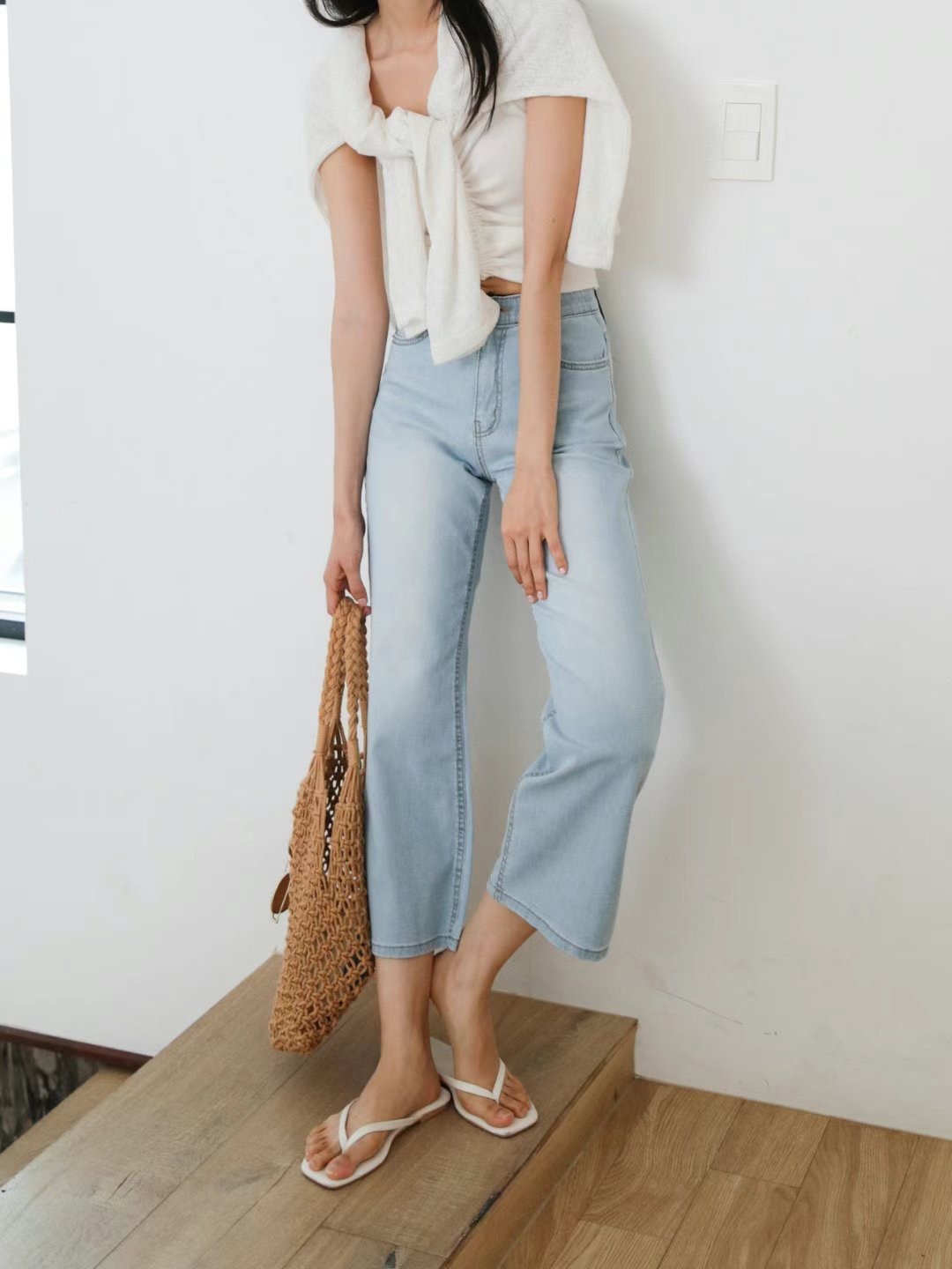 FLY DENIM韓國直郵女裝新品推薦熱賣人氣24春夏休閑牛仔褲FLY DENIM牛仔褲