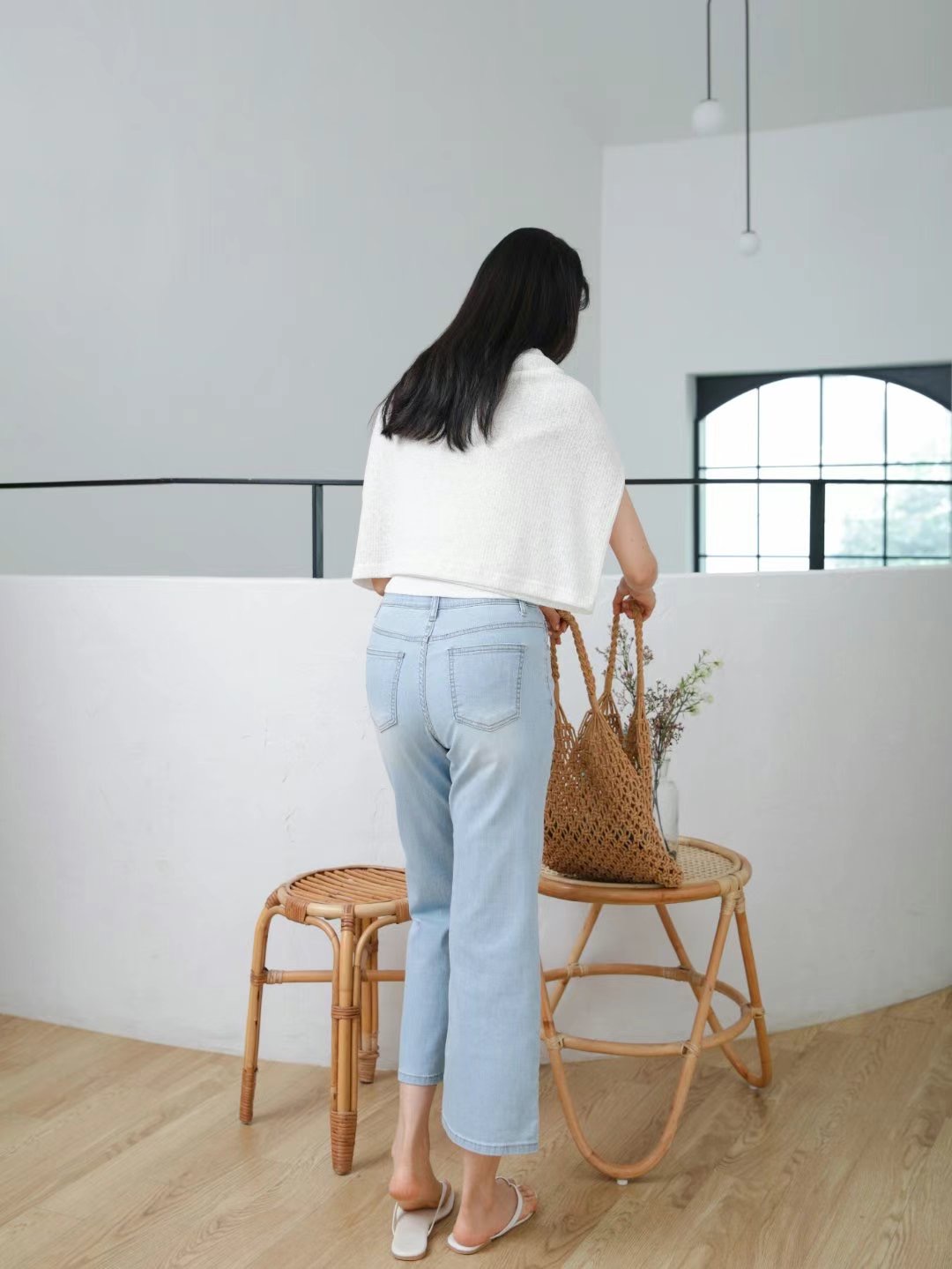 FLY DENIM韓國直郵女裝新品推薦熱賣人氣24春夏休閑牛仔褲FLY DENIM牛仔褲