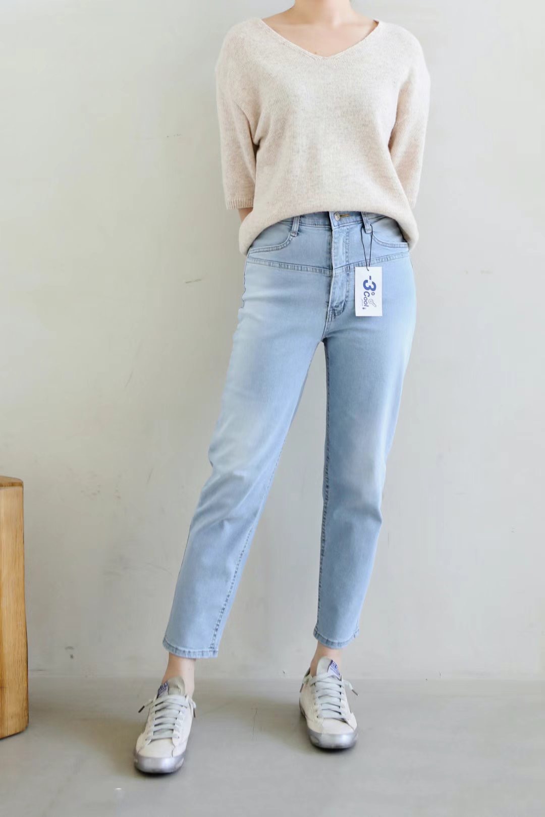 FLY DENIM韓國直郵東大門實拍女裝新品真品24春夏牛仔褲FLY DENIM牛仔褲