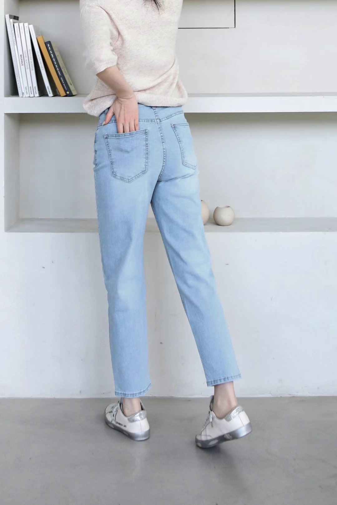 FLY DENIM韓國直郵東大門實拍女裝新品真品24春夏牛仔褲FLY DENIM牛仔褲