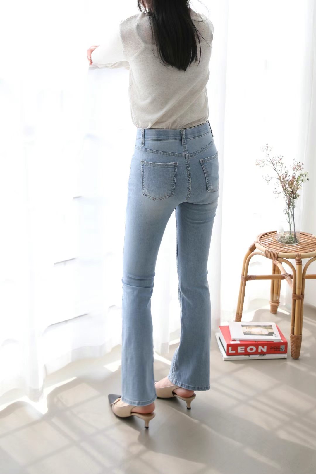 FLY DENIM韓國直郵東大門代購女裝新品真品休閑推薦牛仔褲FLY DENIM牛仔褲