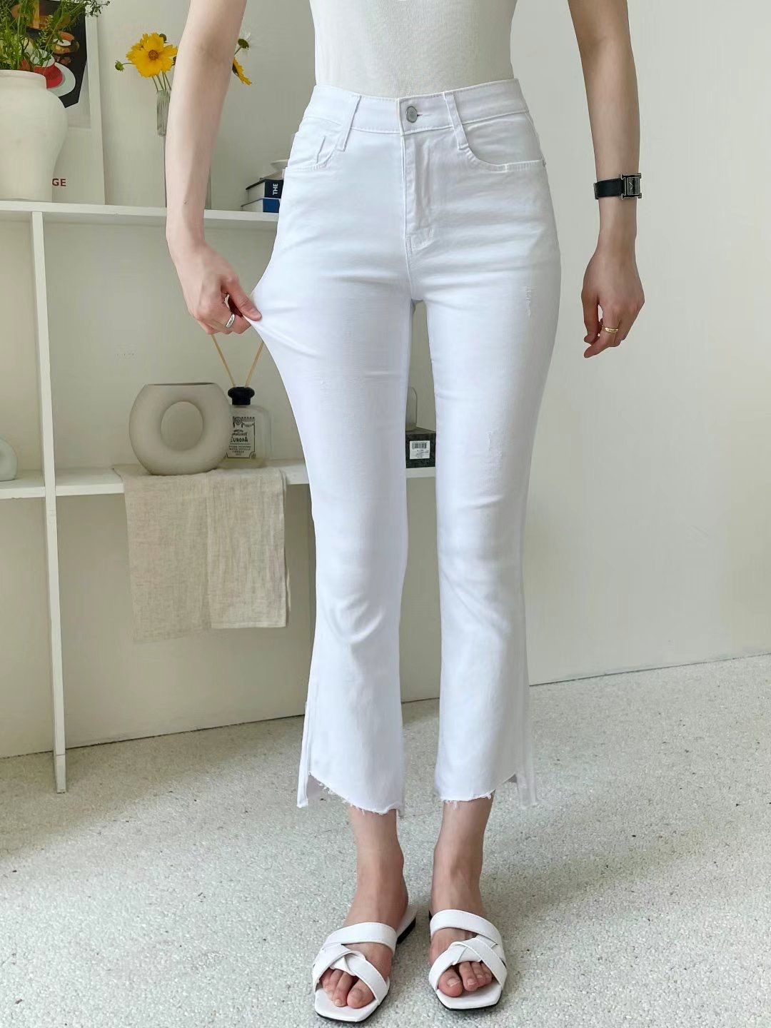 FLY DENIM韓國直郵東大門實拍女裝新款人氣24春夏休閑褲FLY DENIM休閑褲