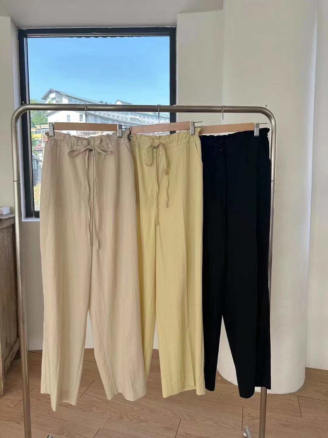 HIGHEND韓國直郵女裝新品職業時尚熱賣真品24春夏休閑休閑褲HIGHEND休閑褲圖色2左二色