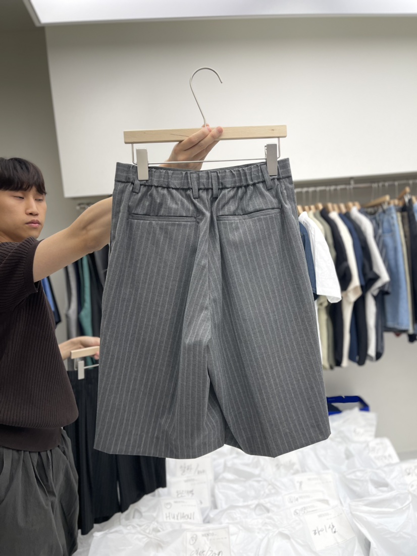 MENTO-男裝韓國直郵東大門實拍女裝新品24春夏職業熱賣短褲MENTO短褲