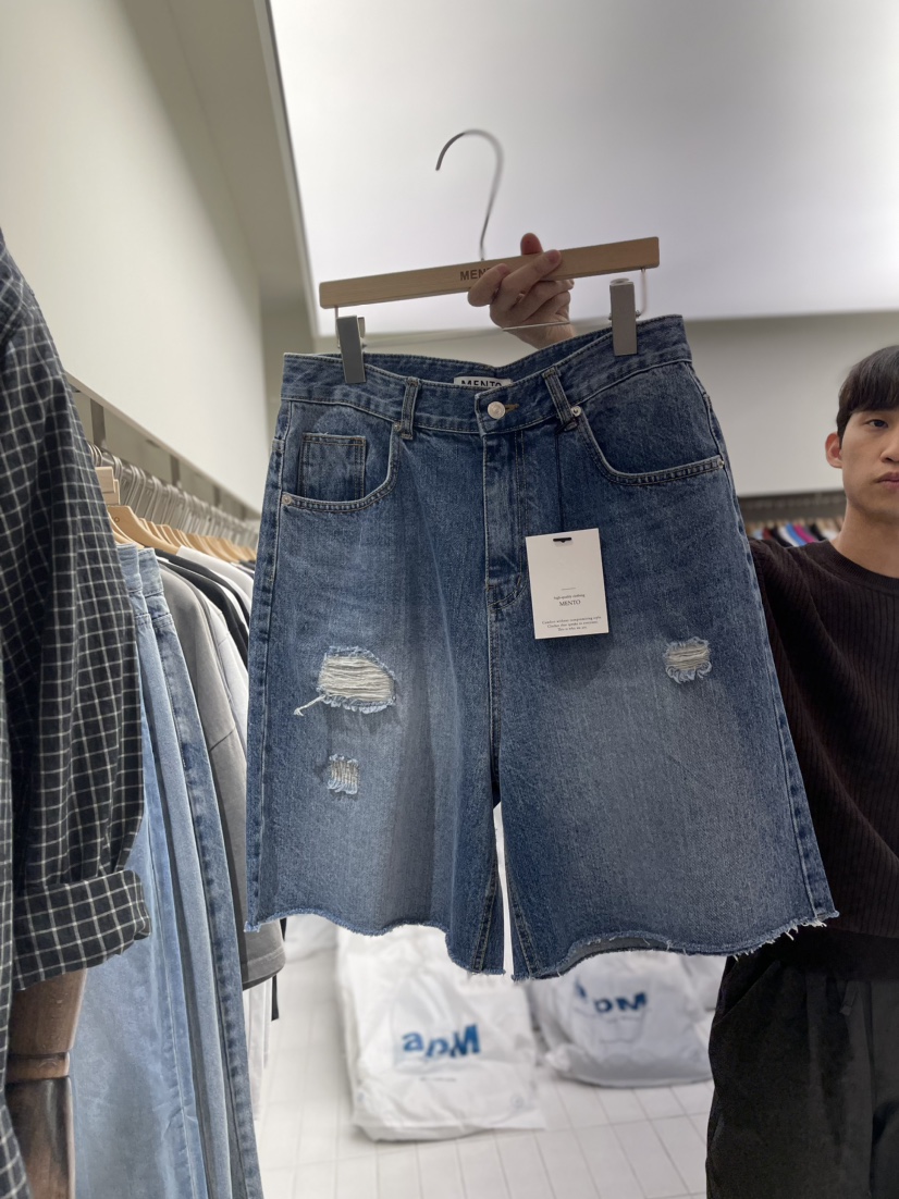 MENTO-男裝韓國直郵女裝新款時尚真品休閑職業推薦24春夏短褲MENTO短褲