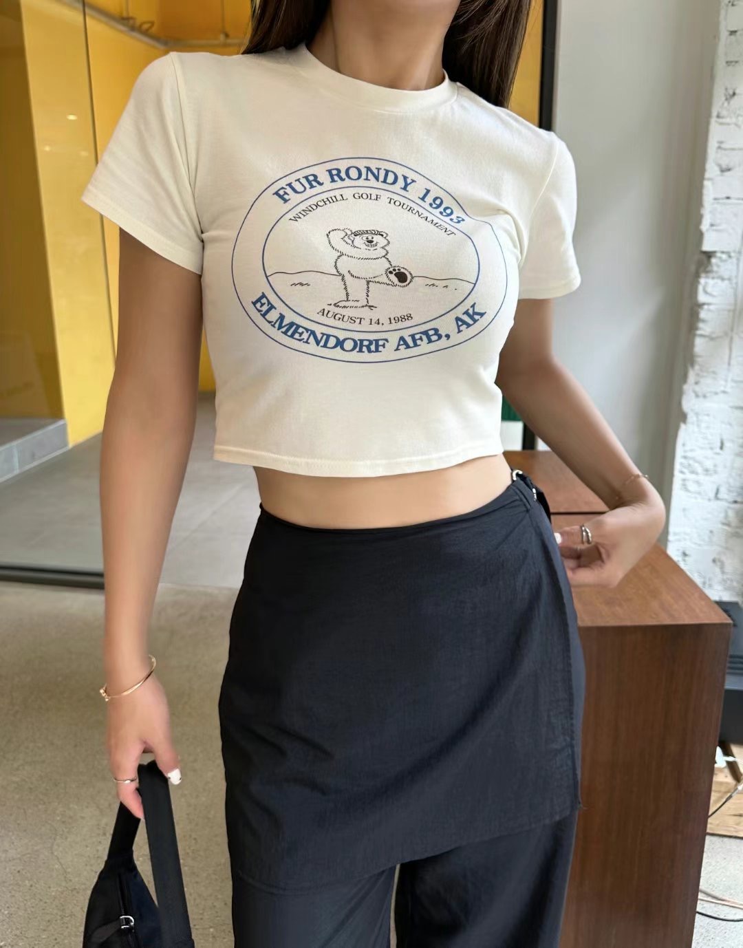 AWESOME直郵韓國代購女士新品熱賣推薦人氣時尚真品休閑T恤AWESOME-TB1T恤