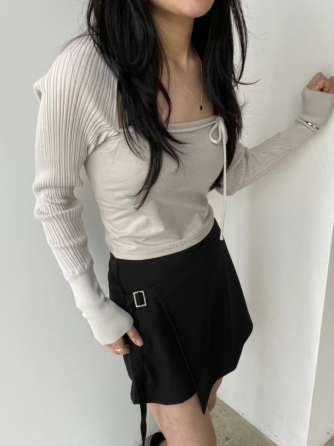 AWESOME韓國直郵東大門代購女士新品職業人氣真品24春夏針織衫AWESOME-TB1針織衫