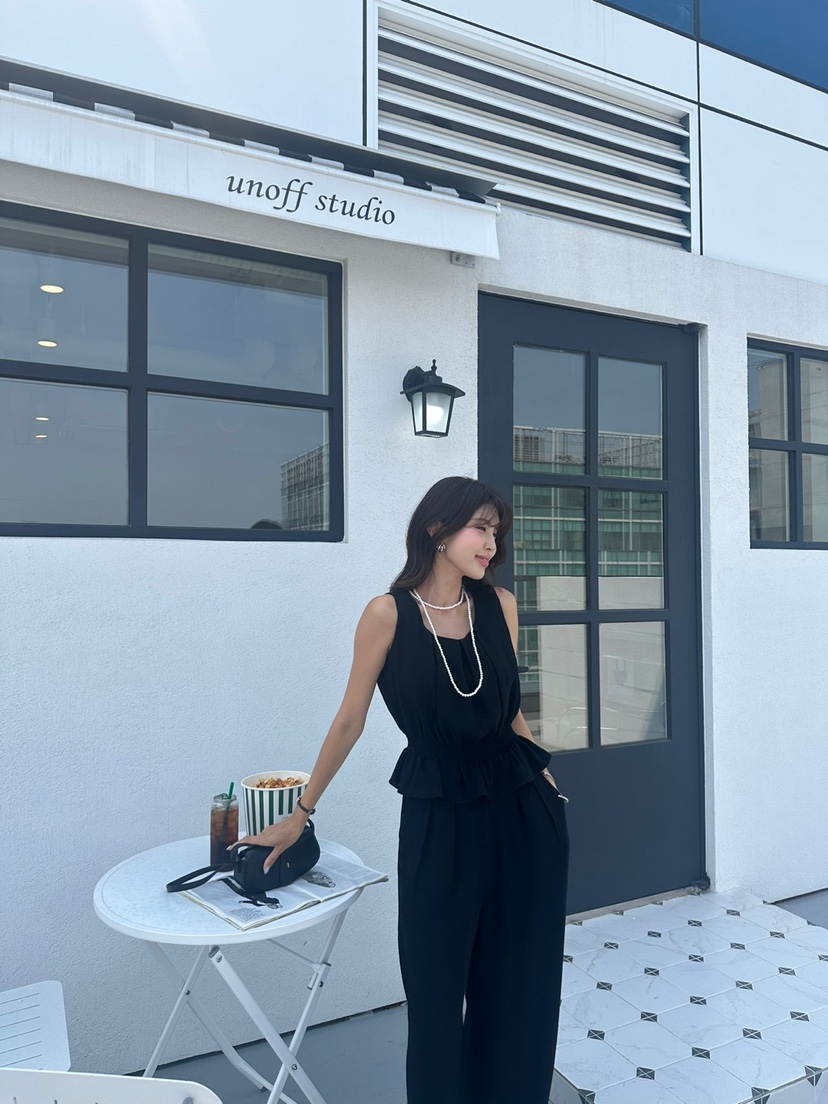 BANI BLUBH直郵韓國代購女裝新款熱賣人氣真品吊帶背心亞麻BANI BLUSH吊帶/背心