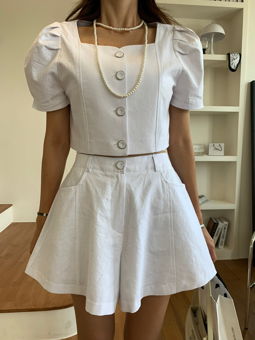 BANI BLUBH韓國直郵東大門代購女裝新款真品休閑24春夏短褲BANI BLUSH短褲