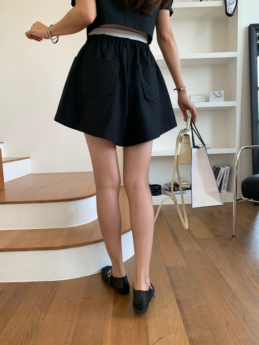BANI BLUBH韓國直郵東大門代購女裝新款真品休閑24春夏短褲BANI BLUSH短褲