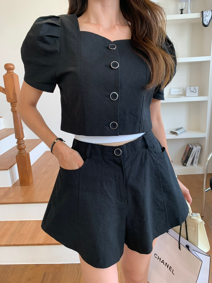 BANI BLUBH韓國直郵東大門代購女裝新款真品休閑24春夏短褲BANI BLUSH短褲