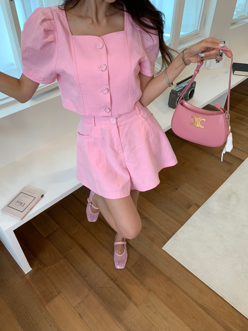 BANI BLUBH韓國直郵東大門代購女裝新款真品休閑24春夏短褲BANI BLUSH短褲