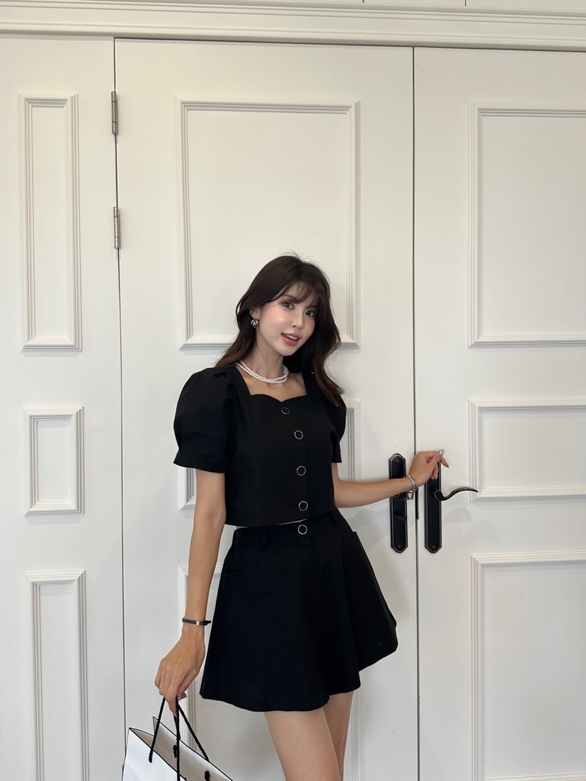 BANI BLUBH韓國直郵東大門代購女裝新款真品休閑24春夏短褲BANI BLUSH短褲