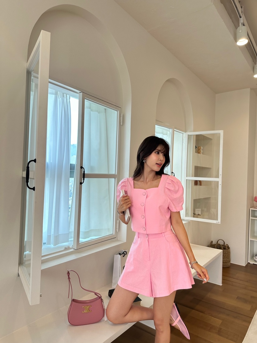 BANI BLUBH韓國直郵東大門代購女裝新款真品休閑24春夏短褲BANI BLUSH短褲