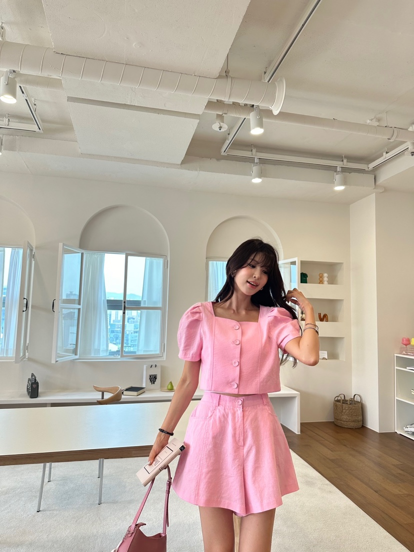 BANI BLUBH韓國直郵東大門代購女裝新款真品休閑24春夏短褲BANI BLUSH短褲