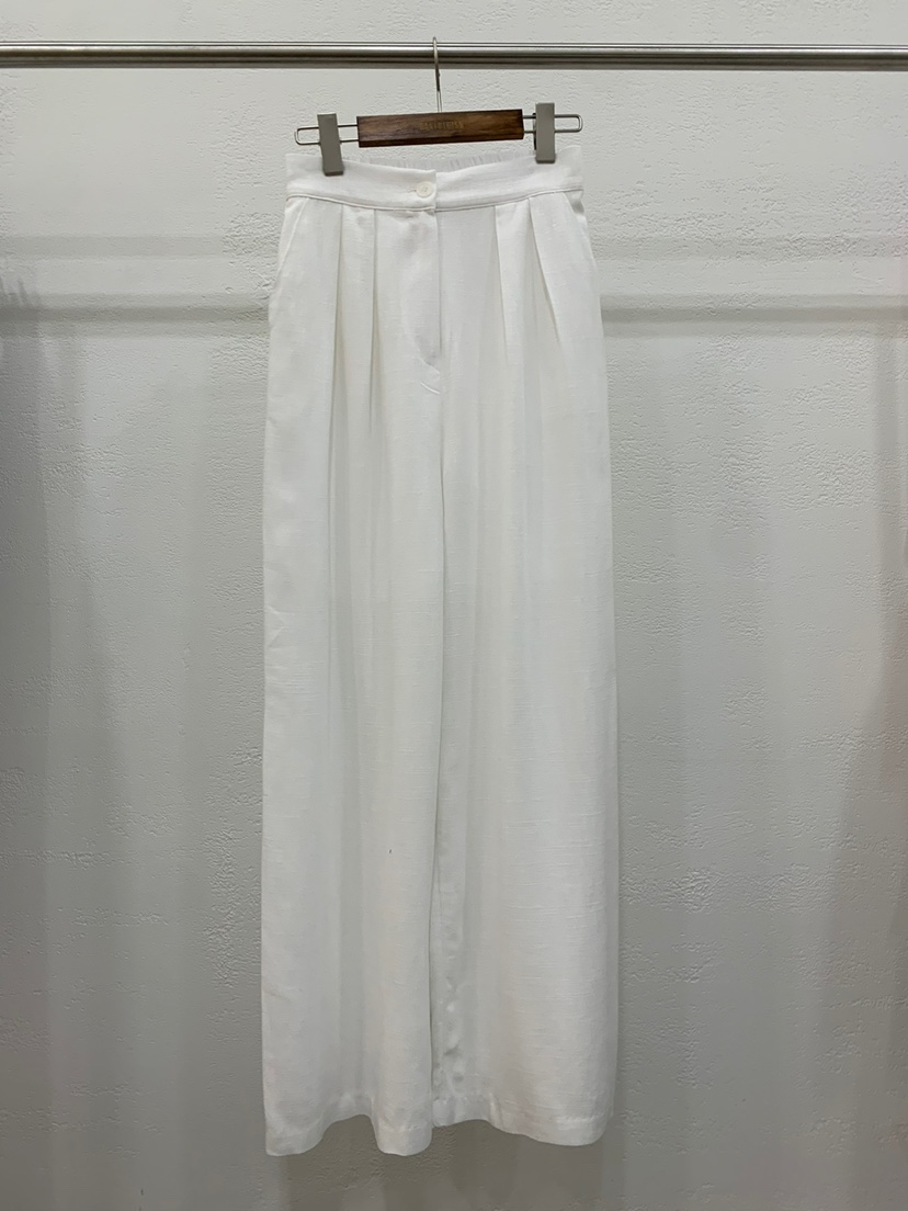 BANI BLUBH韓國直郵東大門實拍女裝新品熱賣休閑休閑褲亞麻BANI BLUSH休閑褲