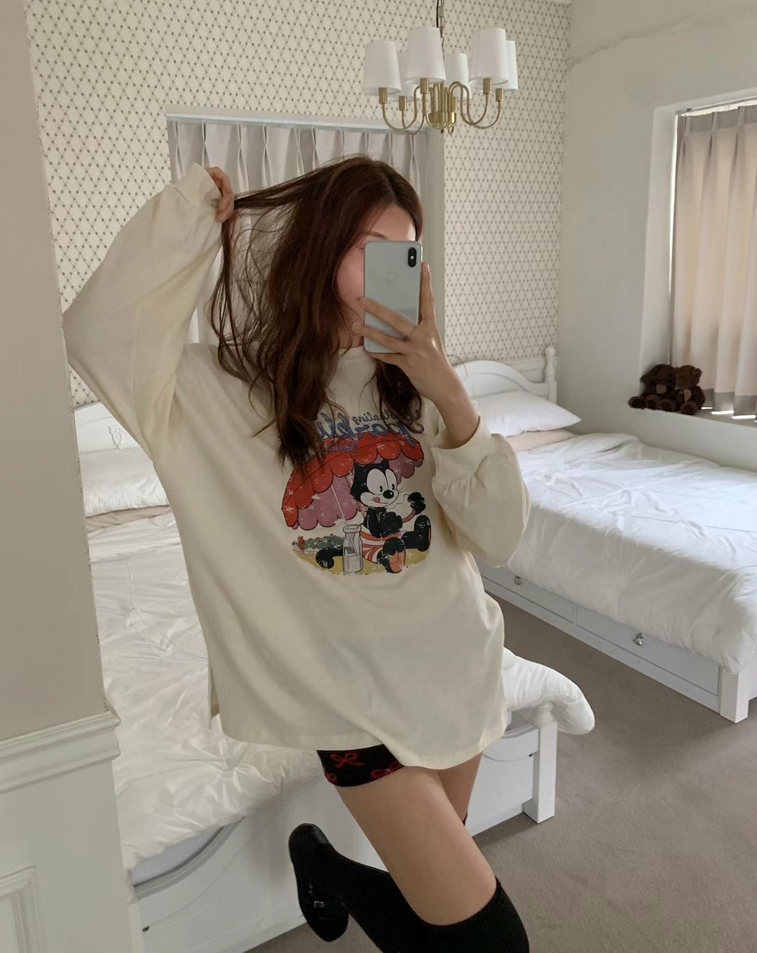 lalafit韓國直郵東大門代購女士新款推薦時尚真品人氣長袖T恤lalafit長袖T恤