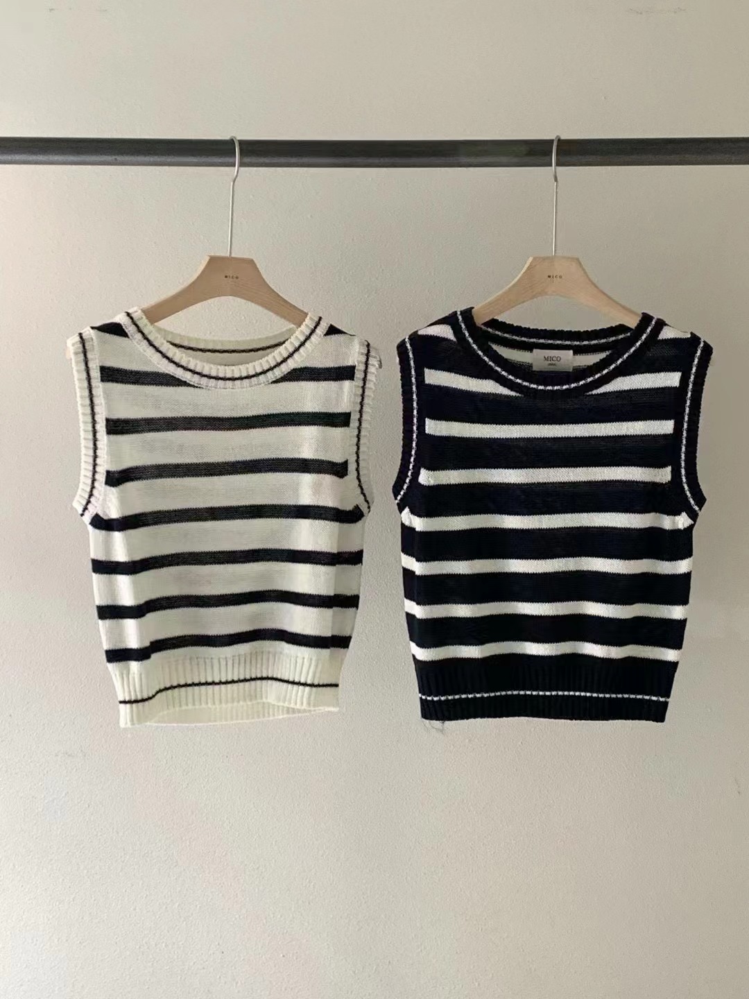 MICO直郵韓國代購女裝新品24春夏休閑熱賣時尚推薦吊帶背心ALL OVER吊帶/背心