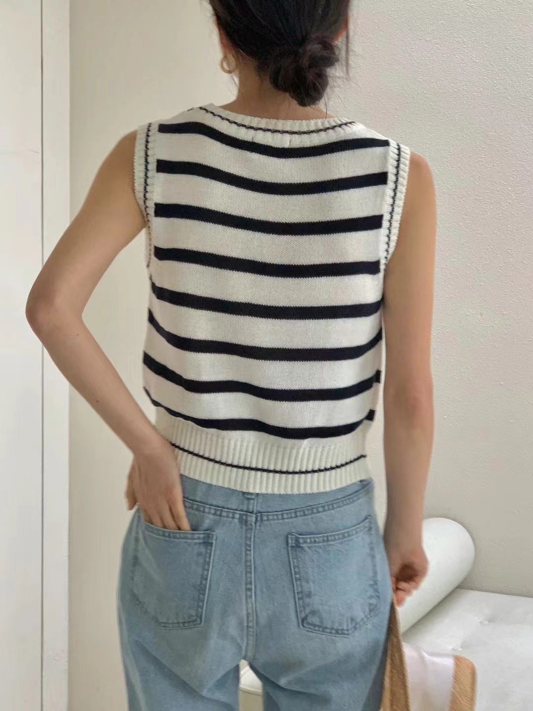 MICO直郵韓國代購女裝新品24春夏休閑熱賣時尚推薦吊帶背心ALL OVER吊帶/背心