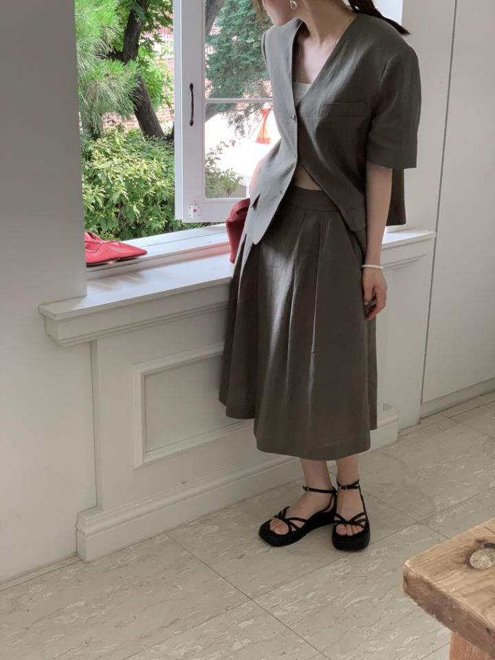 MARE韓國直郵東大門代購女裝新品時尚休閑職業真品夾克亞麻MARE夾克