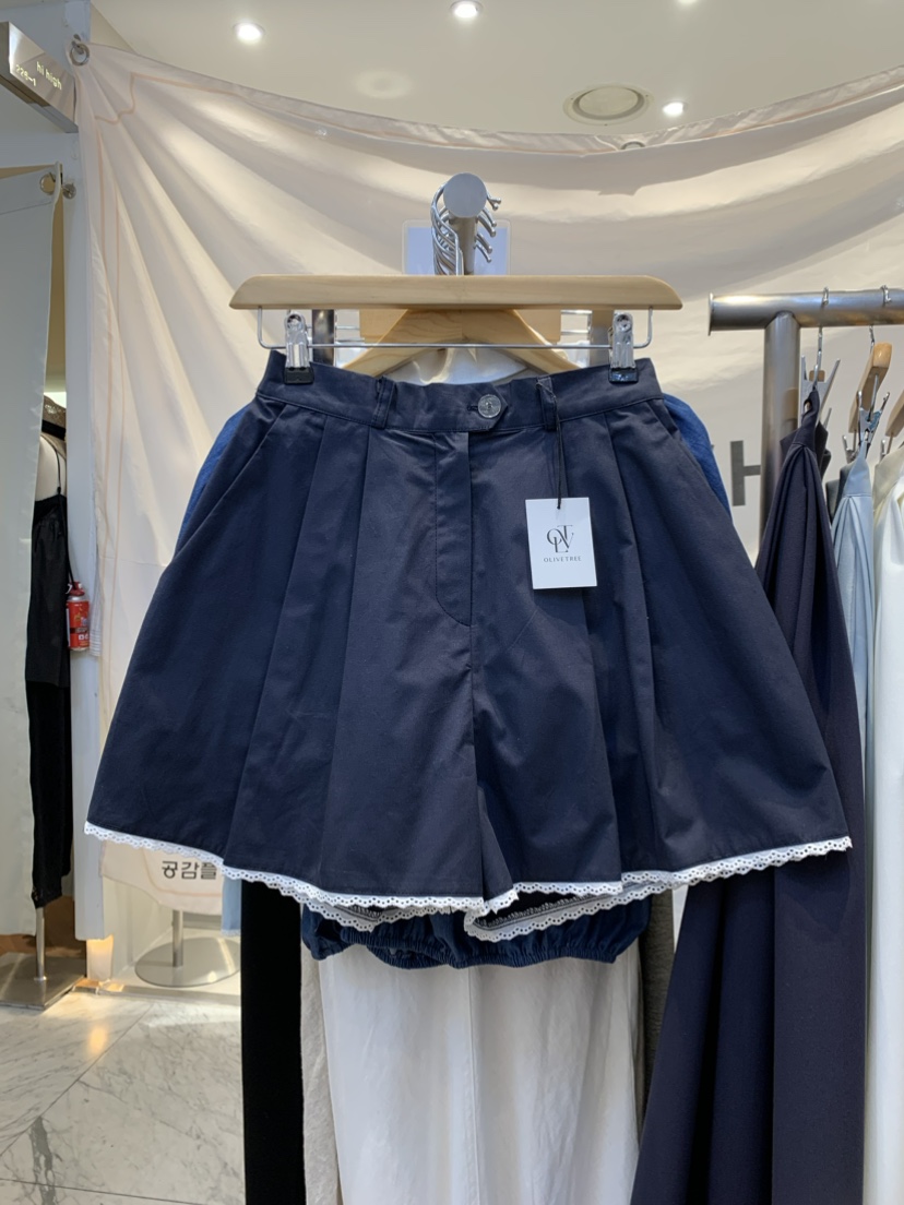 OLIVE TrEE韓國直郵東大門實拍女裝新品休閑職業時尚24春夏短褲OLIVE TrEE短褲圖色2