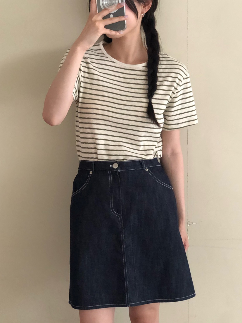 ONDO-P韓國直郵女士新款24春夏職業人氣推薦休閑T恤亞麻ONDO-PT恤