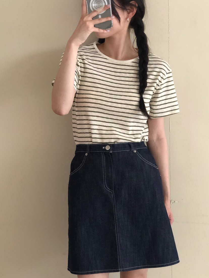 ONDO-P韓國直郵女士新款24春夏職業人氣推薦休閑T恤亞麻ONDO-PT恤