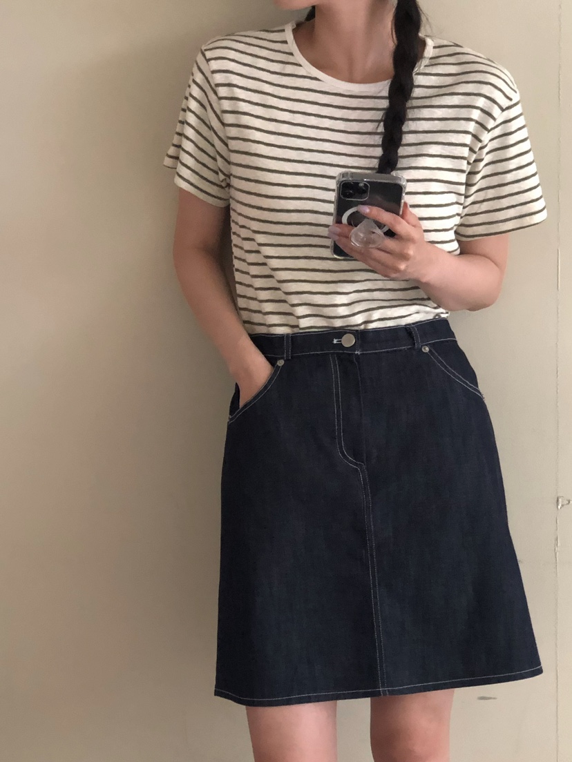 ONDO-P韓國直郵女士新款24春夏職業人氣推薦休閑T恤亞麻ONDO-PT恤
