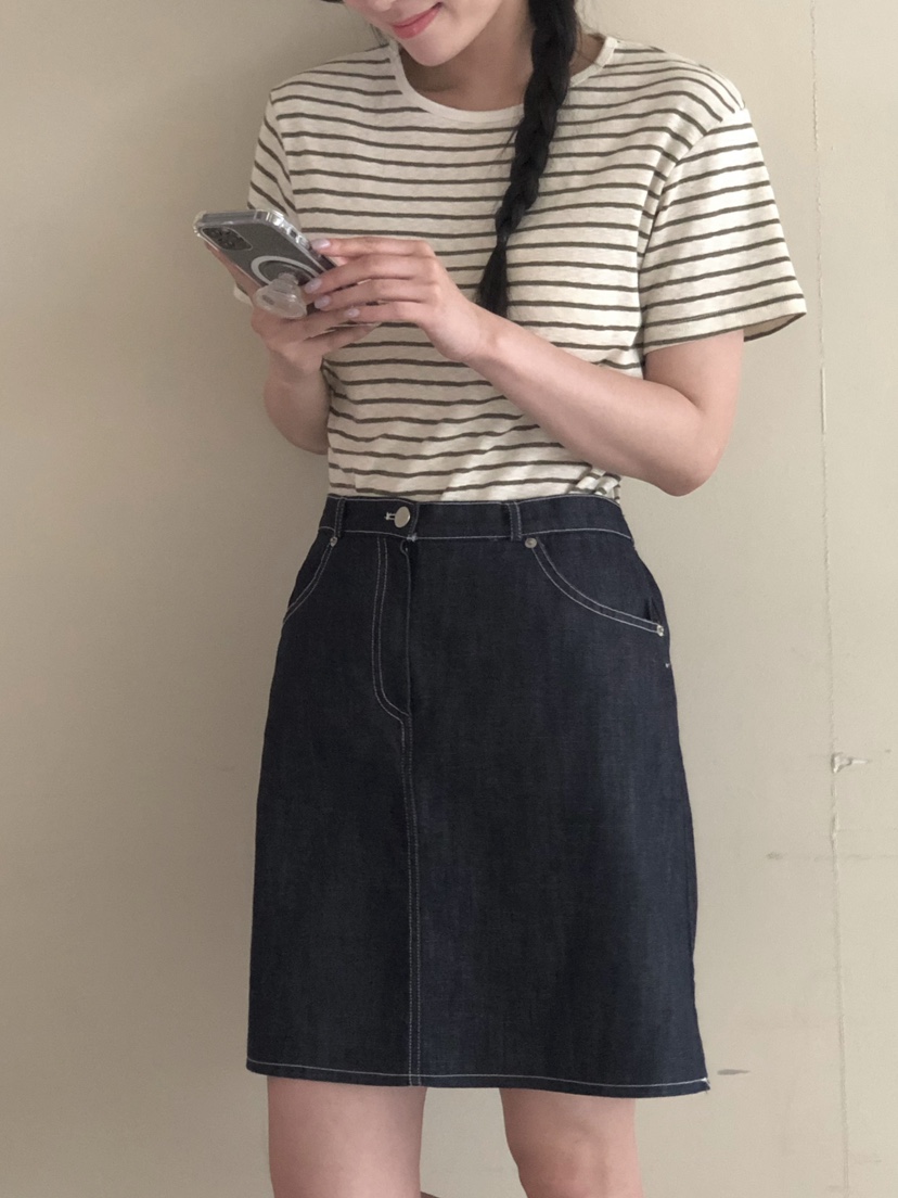 ONDO-P韓國直郵女士新款24春夏職業人氣推薦休閑T恤亞麻ONDO-PT恤